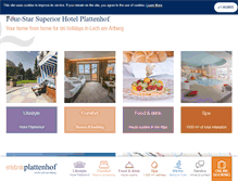 Tablet Screenshot of plattenhof.com